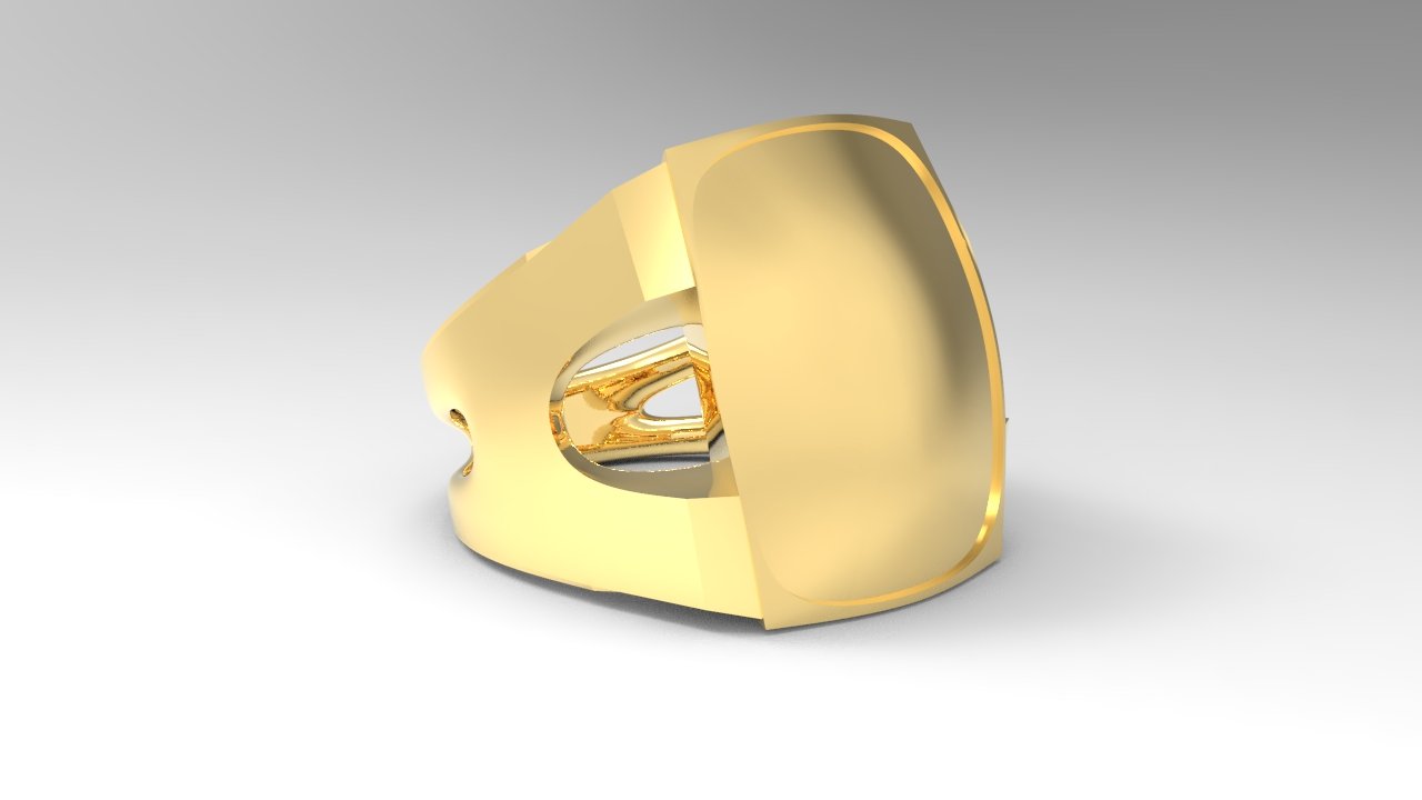 signet ring signet-ring jewelry jewel metal 3D print model - Mito3D