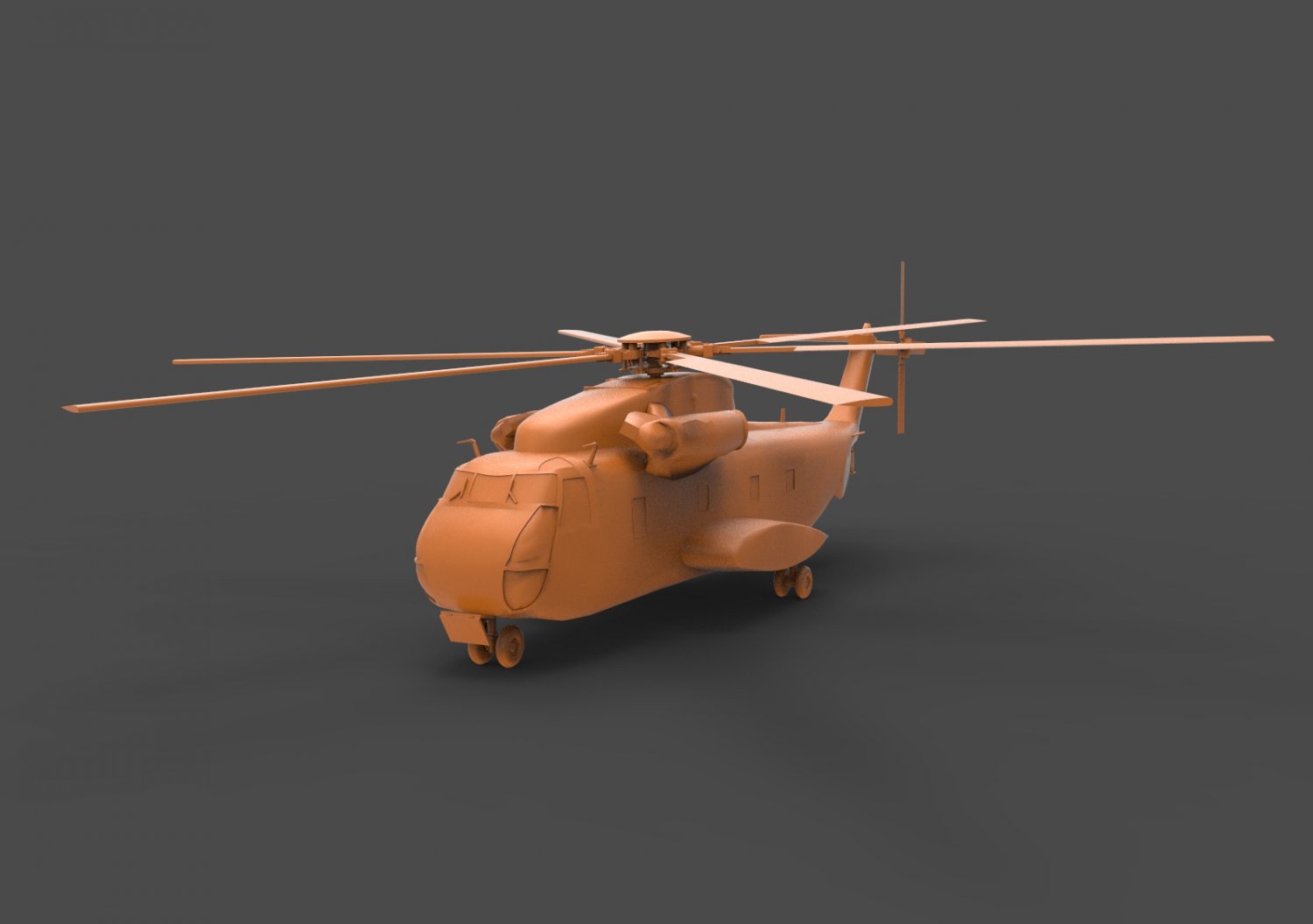 sikorsky ch 53 3d impresión modelo in vehículo 3dexport 53e súper semental militar helicóptero ch53 ch53e 53t 53k mar rey continuar ch53d 53d 53g 3D print model - Mito3D