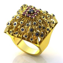 silence 3d print model in rings 3dexport brilliant diamon gold jewelery jewelry ring 3d print model - Mito3D