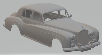 nube de plata 1959 imprimible cuerpo del coche la en ranura scalextric tamiya rc radio control shell edad 3d print model - Mito3D