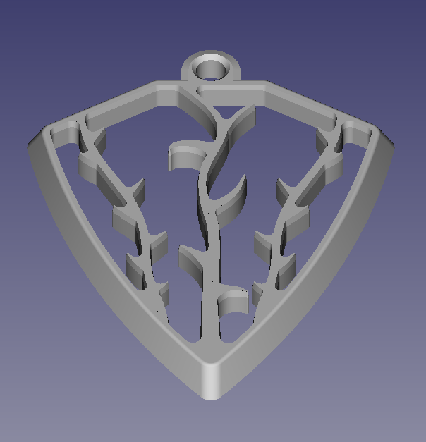 silver pendant 3d print master model 3dprint 3D print model - Mito3D