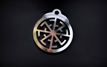 silver pendant svetoch jewellery gold 3d printing cnc pattern luxury ornament wax printable style print talisman vikings amulet slav scandinavian 3d print model - Mito3D