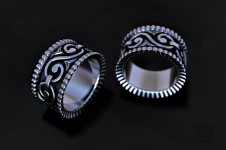 Silber ring-Muster gold ring Muster Modelle Juweliere Luxus ornament Schmuck Wachs bedruckbar ist Stil Mode drucken Weben 3d print model - Mito3D