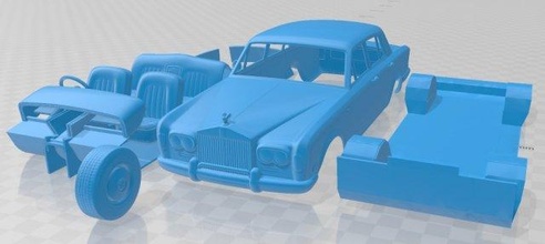 plata sombra 1965 imprimible coche vehiculo 3d impresión modelo in automotor 3dexport espacio scalextric tamiya rc miniz pasatiempo micro 3d print model - Mito3D
