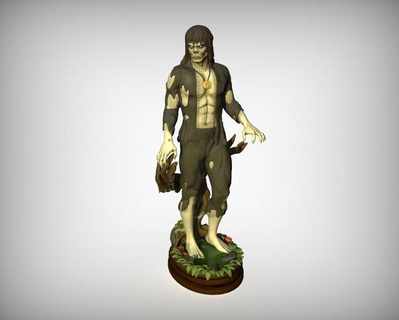 Oui Garth statue 3d impression monstres créatures figure peindre héros Simon modèle zombi 3d print model - Mito3D