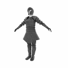 simple armor war protect metal evil fantasy 3d print model - Mito3D