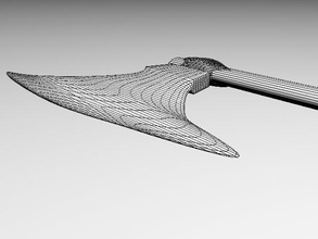 simples grande machado de batalha viking modelo 3d impressão printable assim cosplay traje jogos história binário ascii stl max stereolitography 3d print model - Mito3D