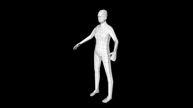 facile homme libre 3d modèle in 3dexport corps personnage 3d print model - Mito3D