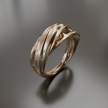 simple swirling ring 3d print model - Mito3D