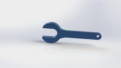 simple wrench solidwork free solidworks 3d print model - Mito3D