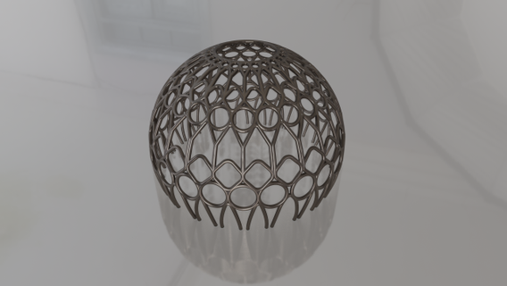 simplificado al foil cúpula livre arquitetura Abudabi dubai edifícios lavatório mesa 3d print model - Mito3D