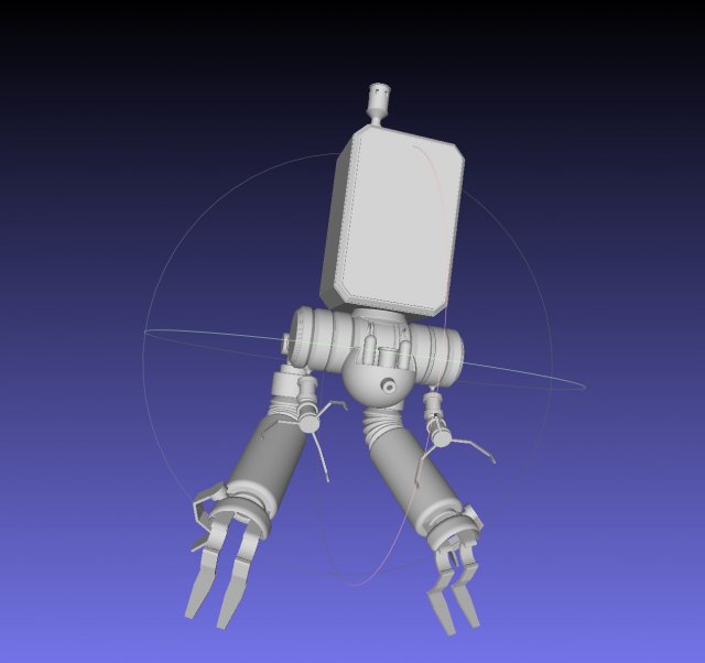 simplified nier automata pod 042 basic model replica videogame nier-automata pod-042 pod-42 robot fantasy 3D print model - Mito3D