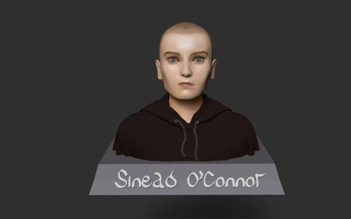 sinead oconnor woman singer bust music 3d print model - Mito3D