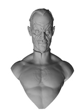sinestro yazdırılabilir dccomics karakter stilize zbrush büstü heykeltraşlık anatomi insan karakterler insanlar stl baskı sanat heykeller 3d print model - Mito3D
