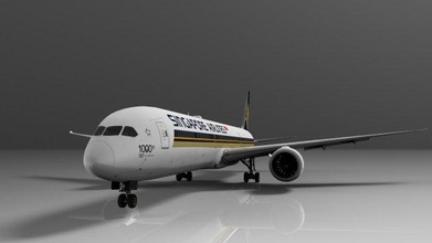 singapore airlines boeing 787-10 dreamliner 3d model in commercial 3dexport vehicle plane airplanes aircraft airliner transport transportation singapore-airlines jet turbine 3d print model - Mito3D