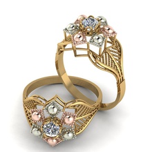 anel de pedra única senhoras diamante anéis o engajamento jóias única-pedra 3d print model - Mito3D