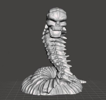 iskelet Naga minyatür model fantezi oyunlar dnd rpg figürinler kemikler ölümsüz kafatası yılan kertenkele yeraltı dünyası yuan ti yaratık hayvan canavar Zindanlar Ejderhalar sürüngen yol bulucu Warhammer kahraman zombi Vampir hesapları Mezarlar 3d print model - Mito3D