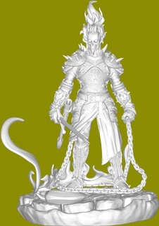 skeleton warrior monsters & creatures 3d print model - Mito3D