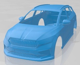 skoda enyaq iv imprimível corpo carro 3d impressão modelo in automotivo 3dexport fenda escalextrico tamiya rc miniz passatempo micro 3d print model - Mito3D