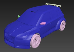 skoda fabia s2000 wrc 3d yazdır model in araç 3dexport wrs yarış ralli motor 3d print model - Mito3D