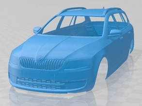 skoda octavia 2013 combi printable body car slot scalextric tamiya rc miniz hobby micro 3d print model - Mito3D