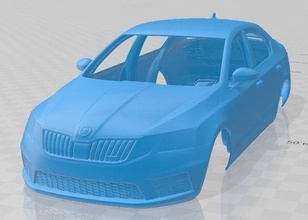 Skoda Octavia rs 2017 yazdırılabilir araba yuva ölçülü Tamiya rc miniz hobi mikro 3d print model - Mito3D