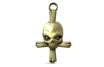 skull bones pendant skull bones pendant jewelry jewel art