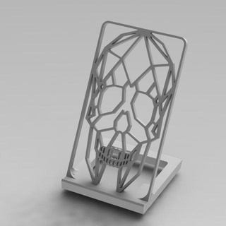 kafatası hücre telefon Kulp destek Bedava vakalar cep telefonu sahibi tutucu 3d print model - Mito3D