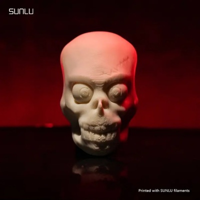 skull free 3d print model in 3dexport sunlu petg halloween filament 3d print model - Mito3D