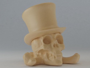 chapeau de crâne l'anatomie art l'homme la sculpture sculptures squelette le 3d print model - Mito3D
