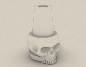 skull hookah mouthpiece 3d print model in 3dexport 3d print model - Mito3D