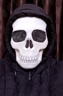 cranio maschera capi abbigliamento misterioso 3d Stampa bambino pla bagliore buio luminoso filamento modello casco creatura più recente orrore brivido scherzo spavento notte 3d print model - Mito3D