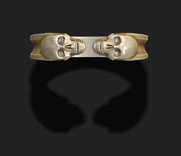 skull ring biker bone jewel jewellery jewelry man men model obj rings ringskull sculpt sculpture skul stl woman women 3d print model - Mito3D