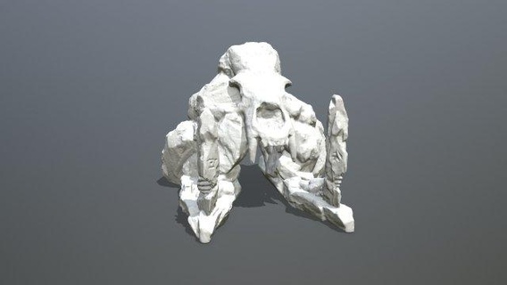skullgate2stl Jeu accessoires Roche impression statue 39 homme ruiner effigie sculp sculpter sculpture rochers 3d print model - Mito3D