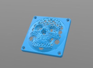 Schädel fan Kühler, - 3d print model - Mito3D