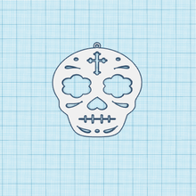 skulls earrings skull calavera sweet earring alternative 3d print model - Mito3D