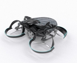 skydrive toyota drone taxi concept flying car spaceship space fighter sci-fi sport jet cosmic supercar racing scifi sci fi future futuristic 3d print model - Mito3D