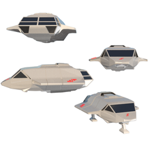 luchador aéreo 3d impresión modelo in automotor 3dexport visitantes armada batalla final estrella guerras nave avin galaxia espacio guerra juguete planeador milenario embarcacion avión deslizador 3d print model - Mito3D