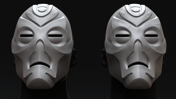 skyrim continuar sacerdote máscara imprimible 3d impresión modelo sci fi fantasía medieval nórdico tribal juego rpg demonio 3d print model - Mito3D