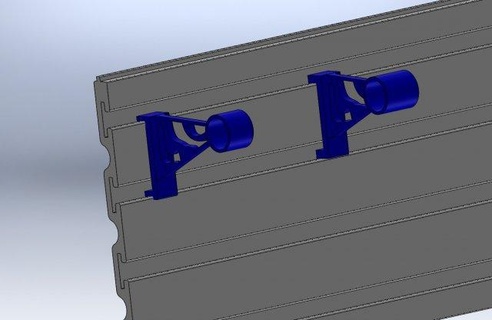 çıta duvar kağıt havlu Kulp destek el araçlar garaj organizasyon 3d print model - Mito3D