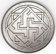 eslava amuleto protetor a arte de guarda emblema pingente 3d print model - Mito3D