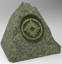 eslava amuleto el protector art de la guardia insignia colgante 3d print model - Mito3D