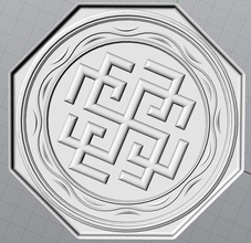 slavic amulet protector art guard badge pendant 3d print model - Mito3D