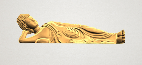 uyuyor buda 02 3d yazdır model in figürinler 3dexport iç dış tarihi mimari asya çince hintli budist din bodhisattva shakyamuni tapınak şakak mabet dekor heykel gautama ibadet minyatürler 3d print model - Mito3D
