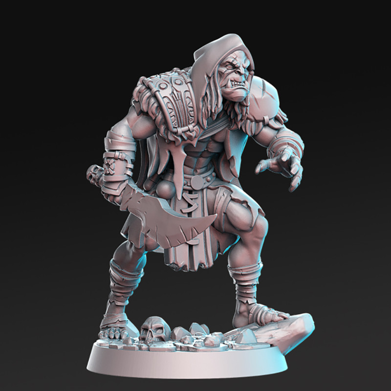 scheibe miniaturen bereit to drucken 3d modell skulptur 3dexport fantasie miniatur ork kriegshammer klinge sigmar maxdunbar waffe magier attentäter mitte rn estudio schwert herr paladin dnd rollenspiel 3D print model - Mito3D