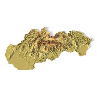 slovaquie stl 3d impression modèle in terrain 3dexport carte paysage pays soulagement géographie continent montagne terre 3d print model - Mito3D