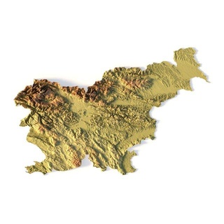 Slowenien stl 3d drucken Modell Terrain Karte Landschaft Land Linderung Geographie Kontinent Berg Erde 3d print model - Mito3D