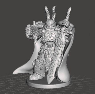 sm chaos lord miniature figure scifi games rpg dnd board 40k spacemarines dungeons-and-dragons warhammer pathfinder wargames warrior fighter psycher killteam fantasy powerarmor sorcerer bolter starwars warlord energysword sword character science-fiction 3d print model - Mito3D