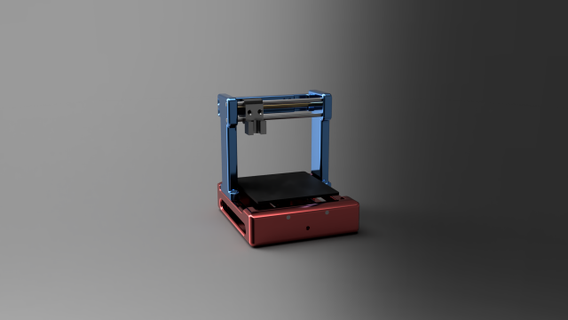 small cnc dvd robotics 3d print model - Mito3D
