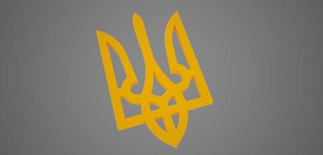 petit emblème of ukraine 3d impression modèle in 3dexport 3d print model - Mito3D